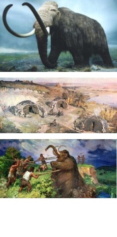 Hunters mammoths